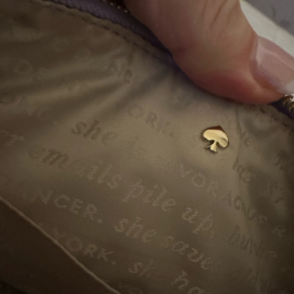 Kate Spade Patent Purple Crossbody w/Storybook Lining - Picture 12 of 14